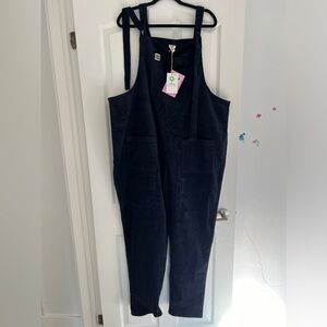 Lucy and Yak 16 long US / 20L UK Sailor Blue Corduroy overalls